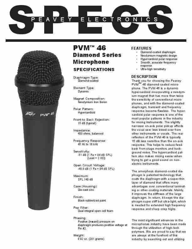 Peavey Microphone PVM 46-page_pdf